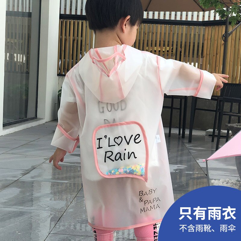 Waterproof Nylon Raincoat Jacket Kids Plastic Raincoat Kids Boys Lightweight Outdoor Capa De Chuva Infantil Rain Gear JJ60YY: A / S