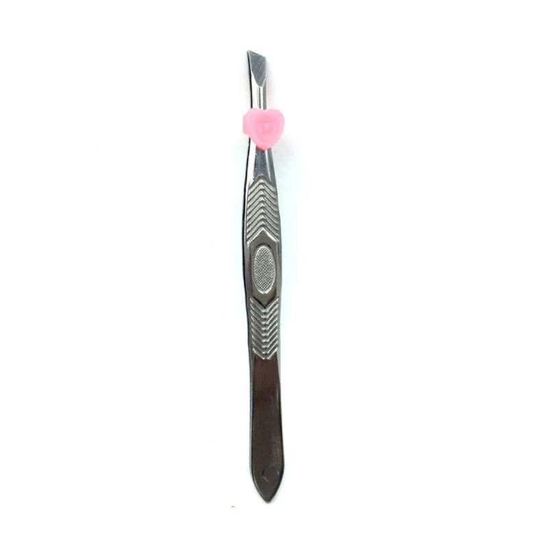 Pinzas para cejas , pinzas de acero inoxidable inclinadas, pinzas oblicuas para cejas, pinzas para quitar el pelo, 1 Uds.