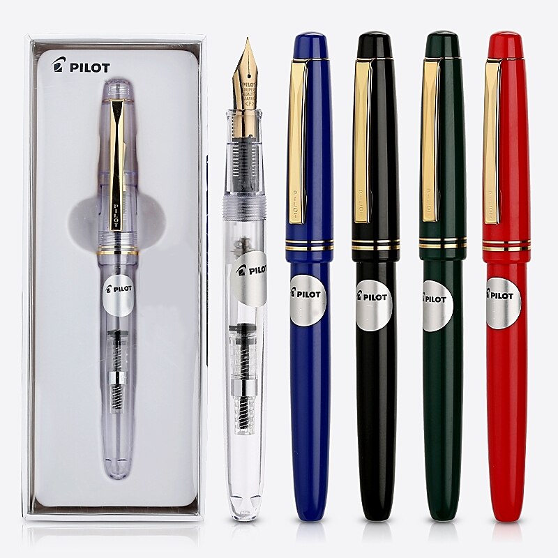 PILOT 78g 78g+ Original Fountain Pen Japan Excellent EF/F/M 22K Gold Nib School Students Practice Writing Ink Pens With Box