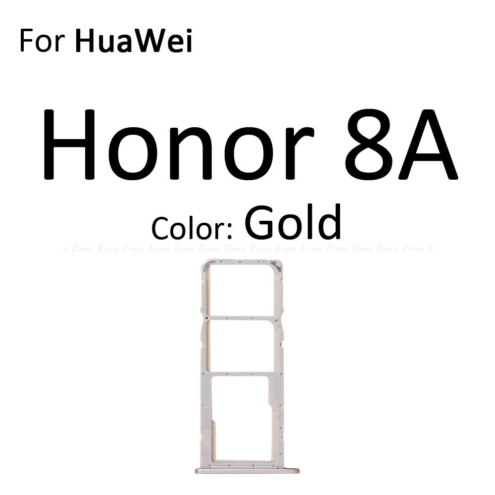 Sim Card Socket Slot Tray Reader Holder Connector Micro SD Adapter Container For HuaWei Honor 8C 8X 8A Pro Replacement Parts
