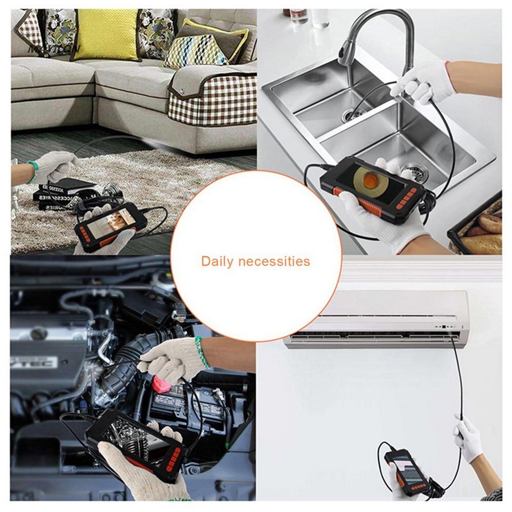 P40 Industriële Endoscoop Camera 1080P Hd 4.3 ''Screen Single &amp; Dual Lens Inspectie Camera IP68 Snake Camera Met verstelbare Led