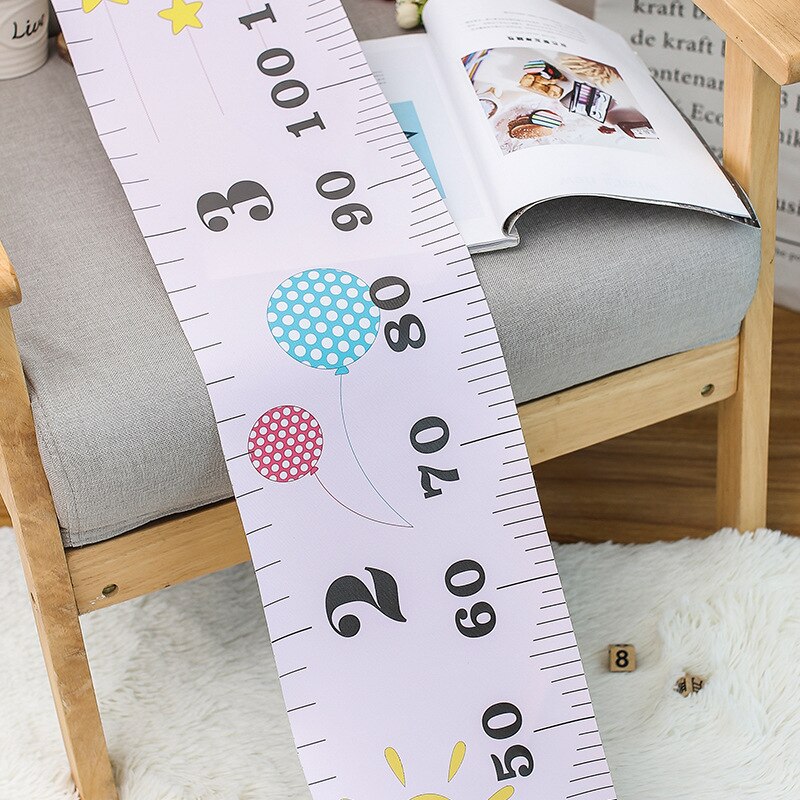 Kids Growth Size Chart Height Chart Baby Child Kids Height Ruler Measure Ruler Wall Sticker for Kids Room Home Decoration Hang
