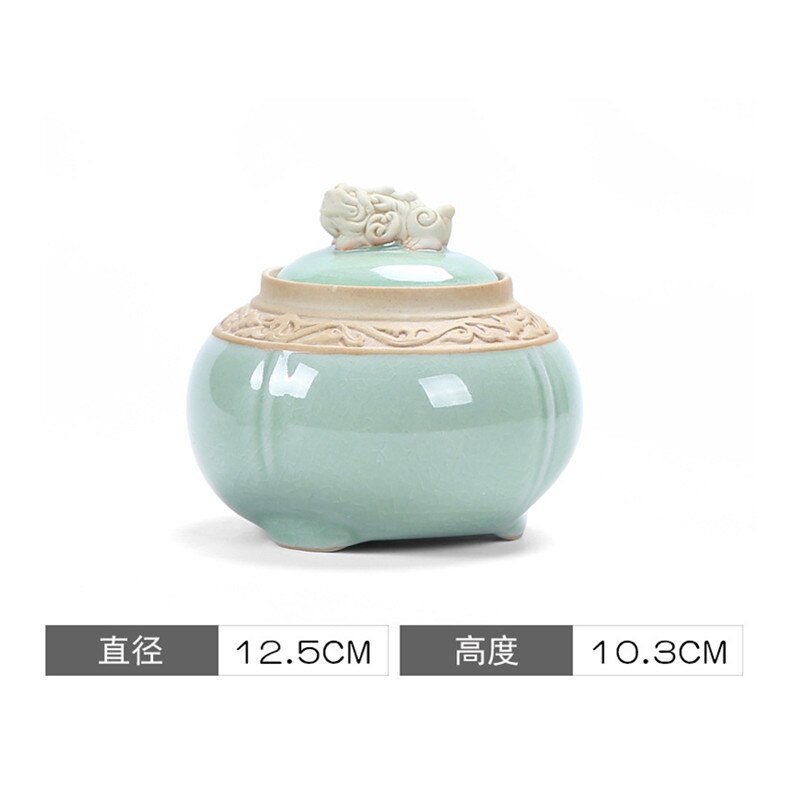 Handmade Ceramic Urns Commemorate Dog Cat Pet Keepsake Urns Keepsake Animal Urns Ceramic Dogs Cat Shepherd Dog: 12.5X10.3cm