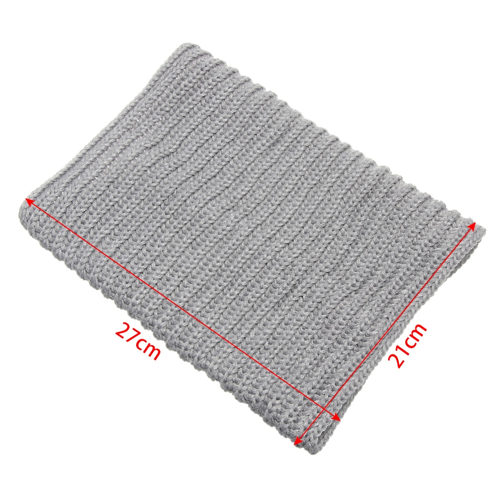 Children Solid Color Scarf Neck Bib Boys Girls Knitted Warm Collar Winter Warm Neckerchief