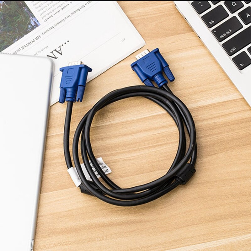 Monitor Video Cable, VGA Computer Host Connected To Video Cable HD Data Cable, Suitable for PC, 2 Lines