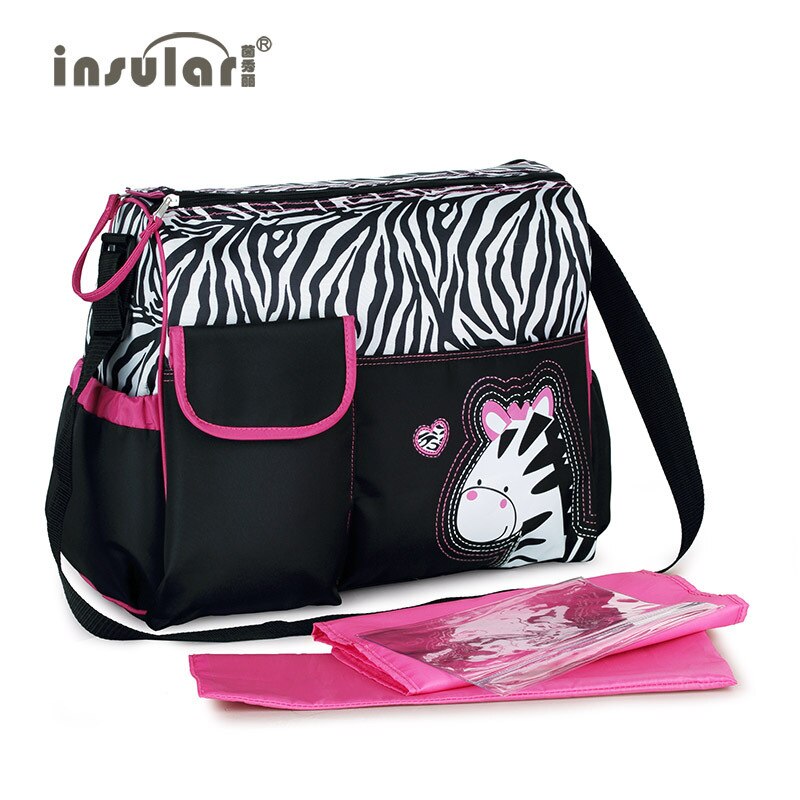 Baby Diaper Bag Nappy Bag Zebra And Giraffe Pattern Mummy Bag