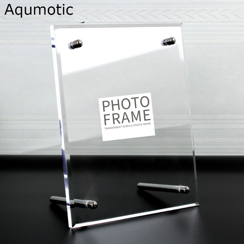 Aqumotic Clear Acryl Frame 8X10 Grote Acryl Fotolijst Transparant Glas Vierkante Acryl Poster Fotolijst Houder Fijne