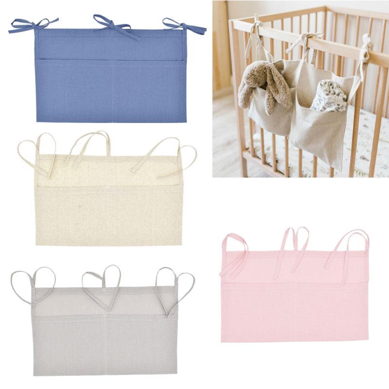 Baby Crib Children's Bed Hanging Bag Portable Waterproof Diapers Bedside Organizer Bed Bumper Cradle bag Bedding Accessories