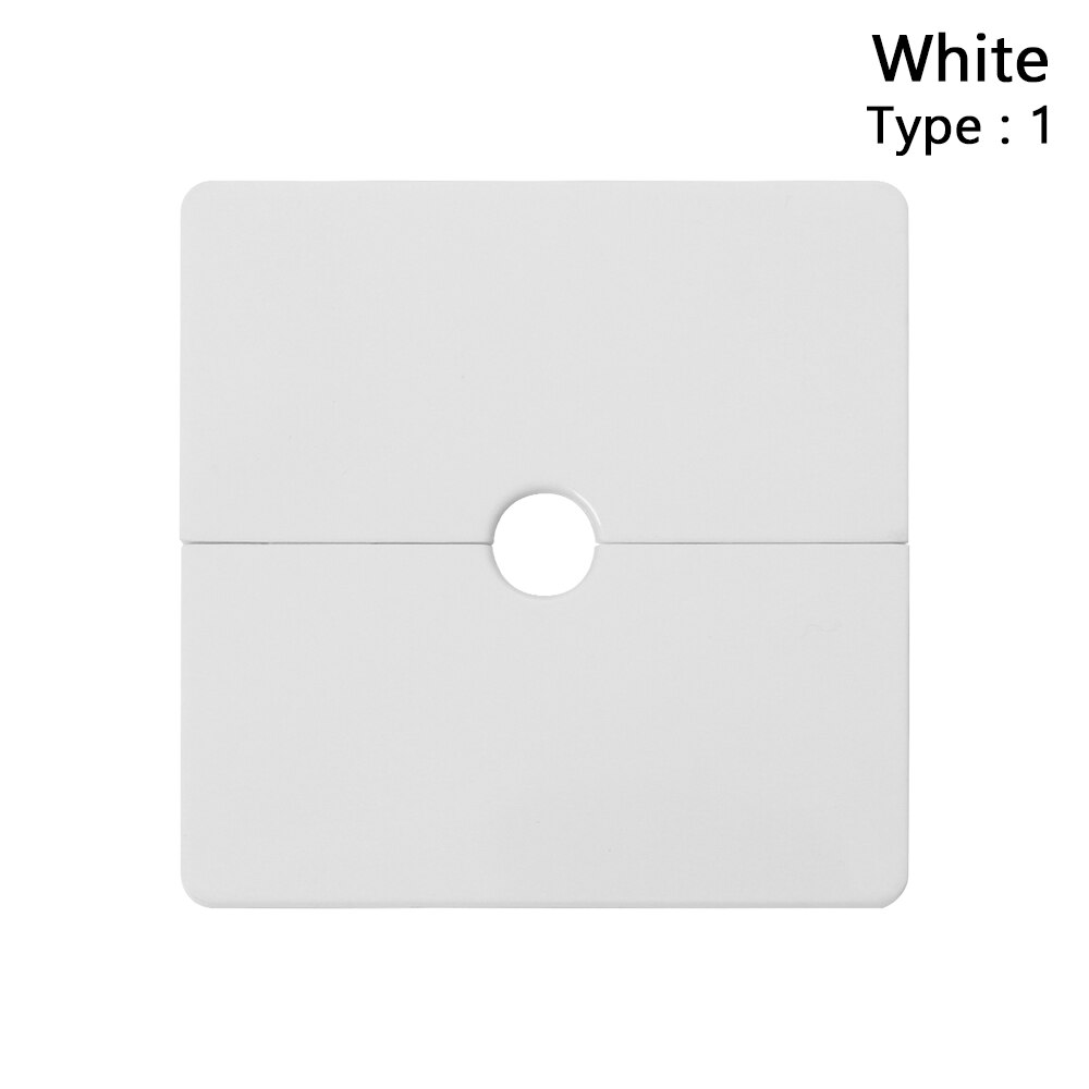 1PC 86Type Cabinet Office Desk Hole Cap Wall Wire Hole Cover Reserved Drill Hole Panel Decor Air-conditioning Furniture Decor: white Type1