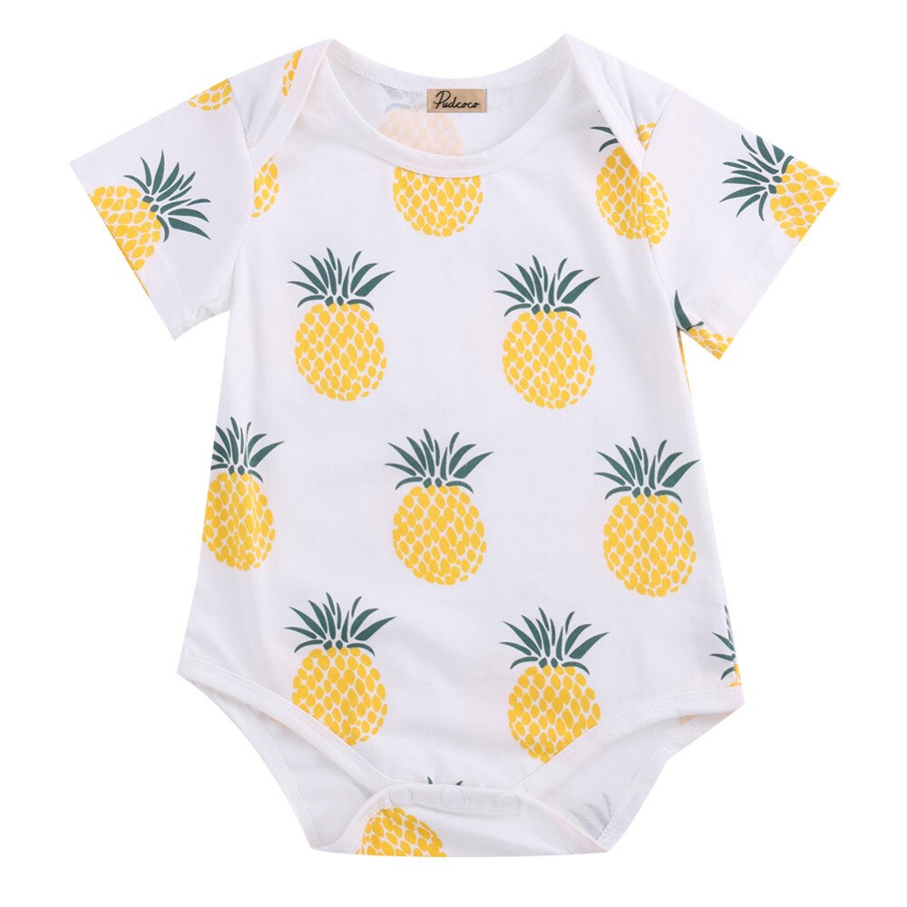 Infant Baby Boy Girl Clothes Cotton Short Sleeve Jumpsuit Bodysuit Outfits Summer Clothes 0-24M