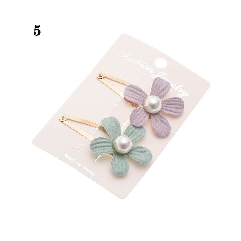 2 stuks kindermeisjes parelbloem haarspeld meisjes kinderhaarspeld accessoires haarspeld haarspeld hoofdtooi hoofddeksels voor kinderen: 5