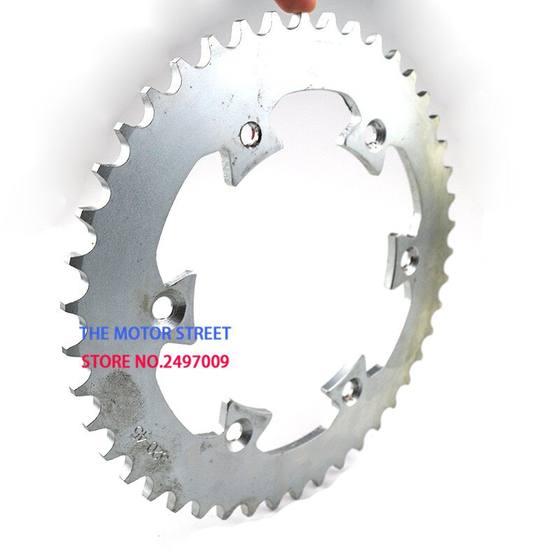 520 kæde 43 tænder 6 huller indvendig diameter 125mm bageste kæde kædehjul til motorcykel abe cykel motorcykel