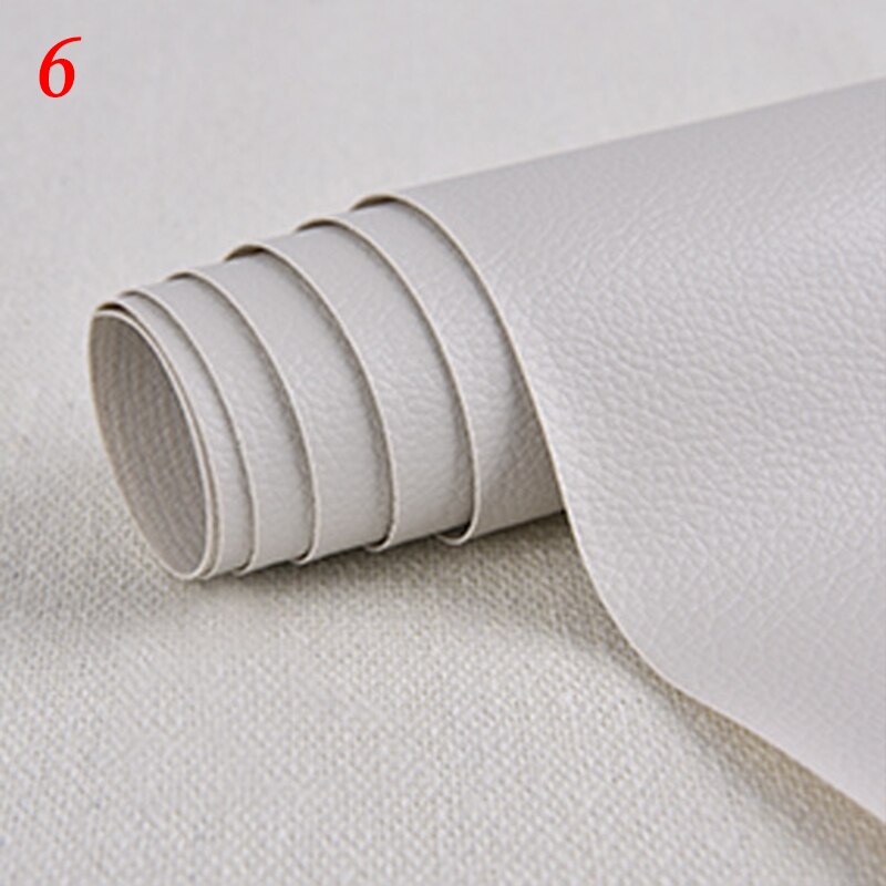 50X135Cm Leer Stof Zelfklevende Fix Reparatie Patch Sticker Voor Sofa Auto Zak Diy Craft Faux litchi Pu Leer Stof: 6