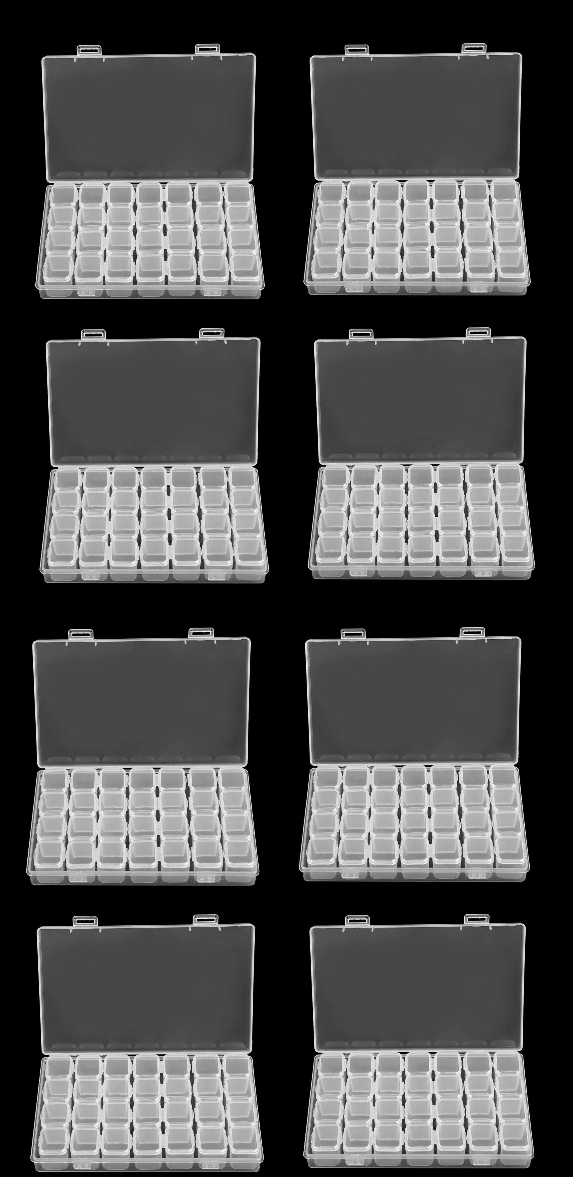 28 Grids Separate Slots Empty Storage Box Clear Na... – Grandado