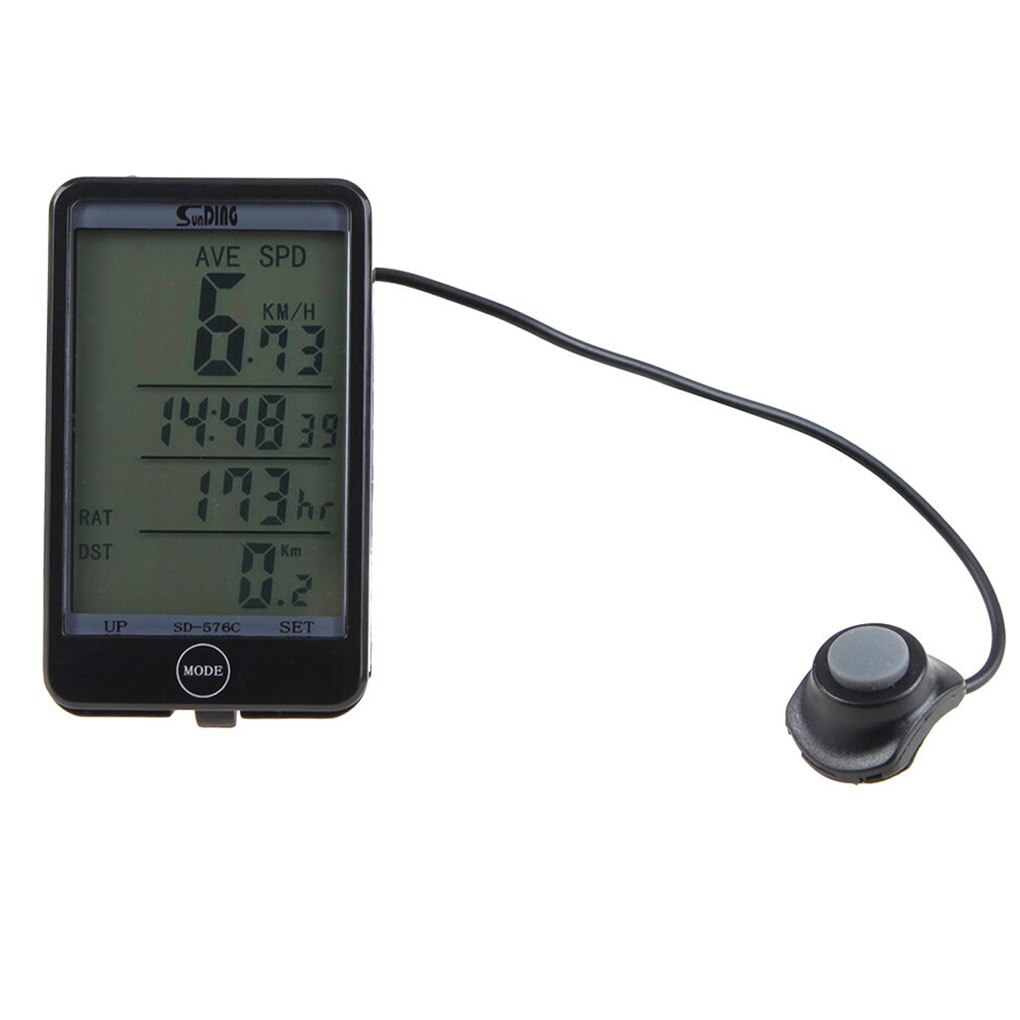 Cycling Computer Mountain Bike Road Bicycle LCD Display Waterproof Bike Computer with Backlit