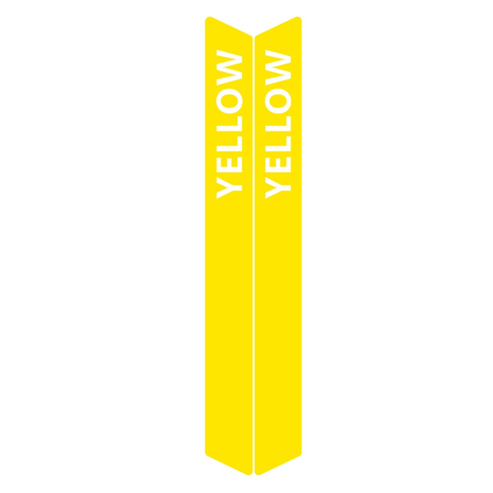 1 par de accesorios de fácil uso, decoración de de PVC, barra adhesiva, bicicleta eléctrica, patinete para Ninebot ES1 ES2 ES3 ES4: YELLOW