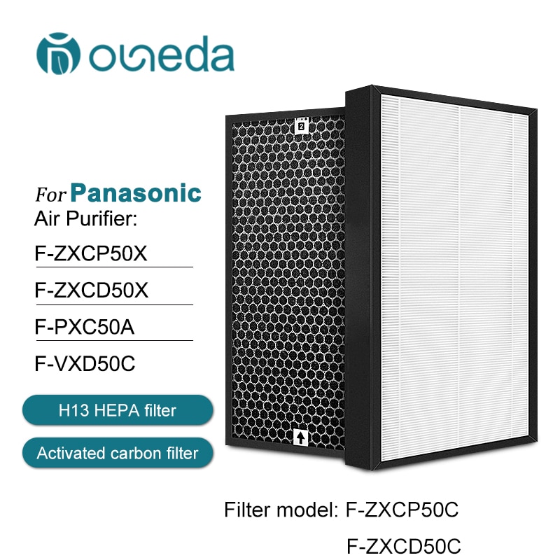 Reemplazo de filtro de aire de F-ZXCP50C de alta eficiencia para purificador de aire Panasonic, F-ZXCD50C, F-ZXCP50X, F-ZXCD50X, F-PXC50A