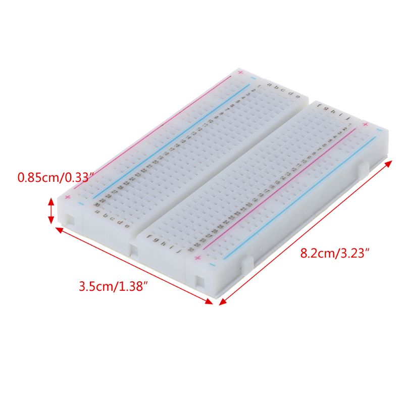 400 puntos Placa de prueba sin soldadura PCB Placa de prueba Mini Protoboard