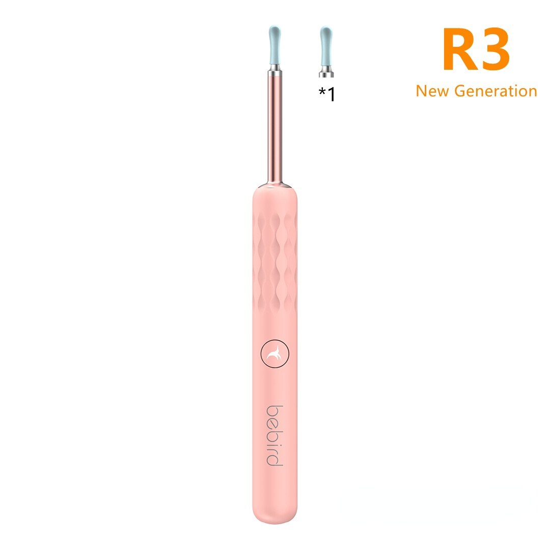 Xiaomi-endoscopio inteligente Bebird R1 R3, Mini cámara de otoscopio para el cuidado de la salud, limpiador de oídos, 300W: R3 pink