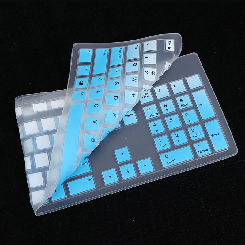 Hight Silicone Keyboard Protective Cover Keyboard Stickers Skin Cover Keycaps For Dell KB216 Wired Keyboard