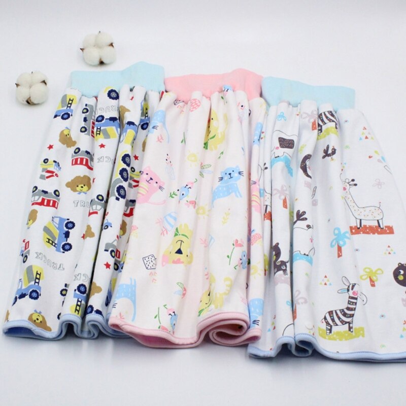 Infantile enfants imperméable couche-culotte jupe lavable réutilisable Urine Pad Shorts bébé -né formation couche à langer pantalon