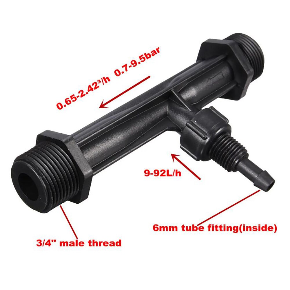 3/4 Venturi Injection Irrigation Drip Device Venturi Fertilization Device Fertilizer Applicator Tool Sprayer Drip Irrigation