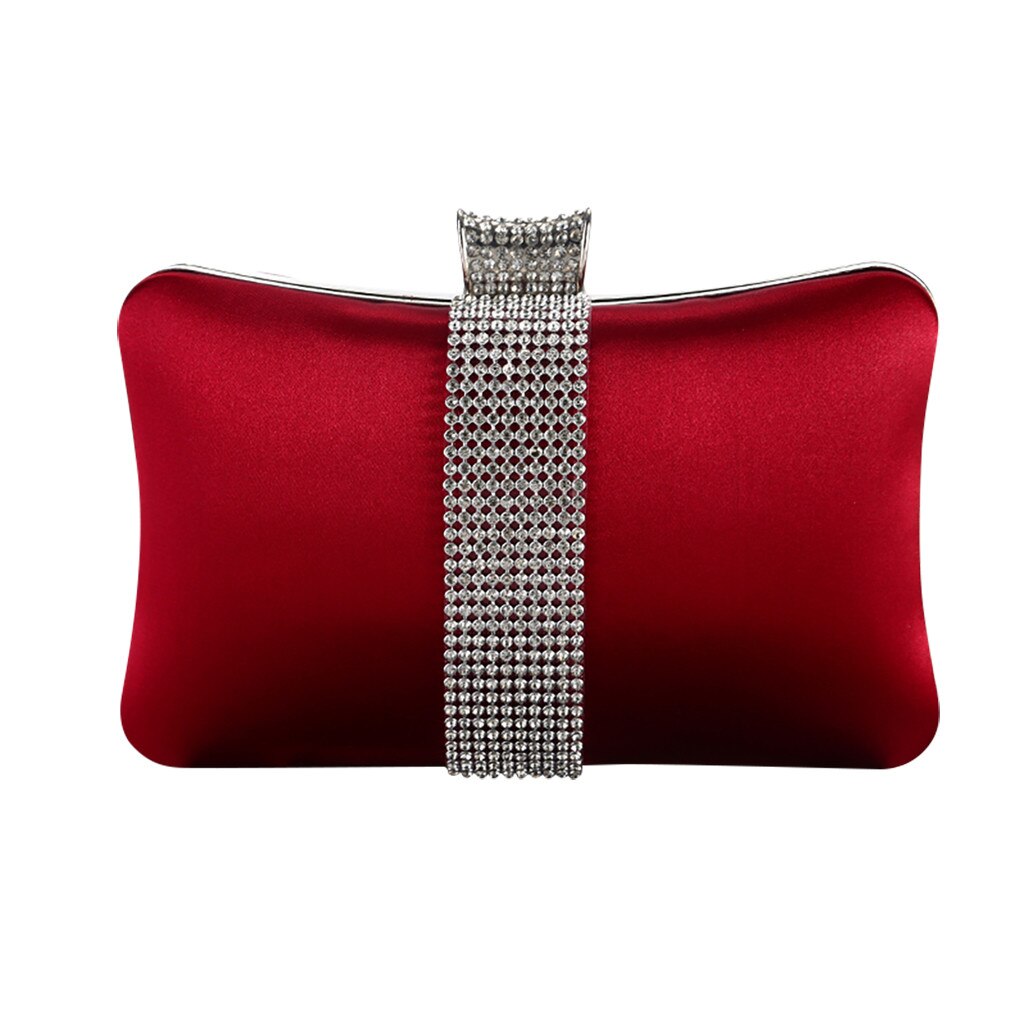 Frauen Abend Tasche Handtasche Diamant Geformt Clutchbag Schulter Kreuz Tasche Hochzeit Umschlag Handtasche Bolso Mujer: wein 