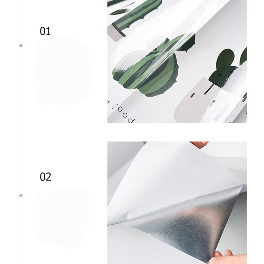 Thicker Aluminum Foil Kitchen Cupboard Sticker Waterproof Selfadhesive Wallpaper 75 X45 cm moisture-proof Absorbent paper#GH