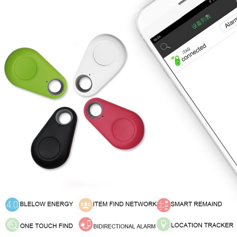 Mini smart alarm enhed bluetooth tracker locator bil motor gps børn kæledyr tegnebog nøgler alarm locator realtime finder enhed