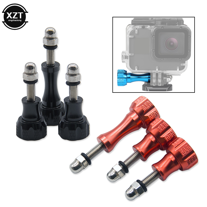 3 uds perilla de pulgar de aluminio tornillo para GoPro Hero 7 6 5 4 Xiaomi Yi 4K Sjcam SJ4000 H9 funda trípode montaje Cam accesorio más