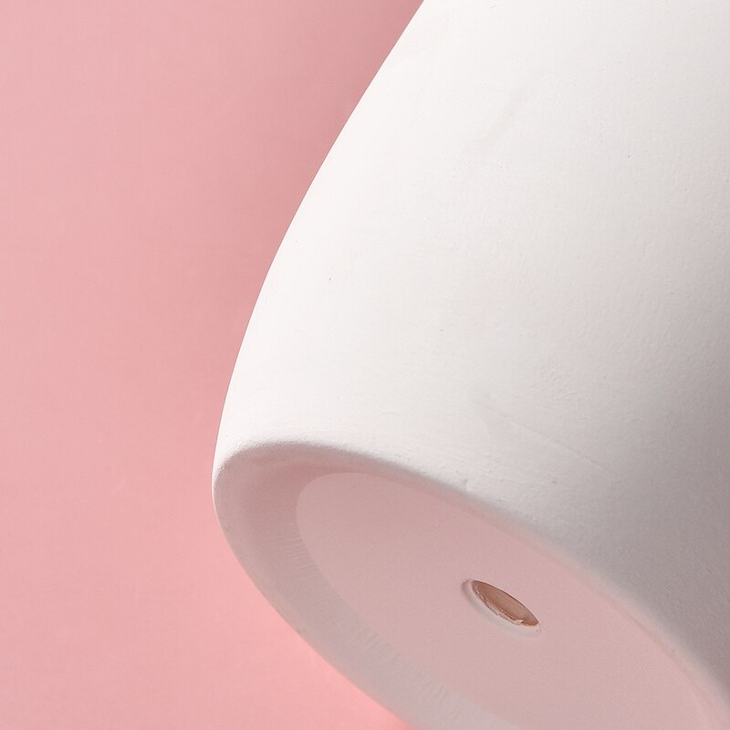 6pcs DIY Small White Flower Pot Plant Pot Clay Ceramic Pottery Planter Cactus Flower Pots Succulent Nursery Pots With Hole