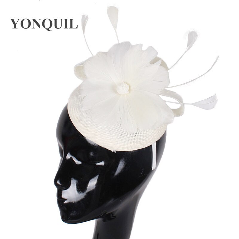 Fascinator Hoed - Veer Bloem Hoofdband Clip - 18cm - Vintage Klassieke Stijl - Dames Bruiloft Accessoire