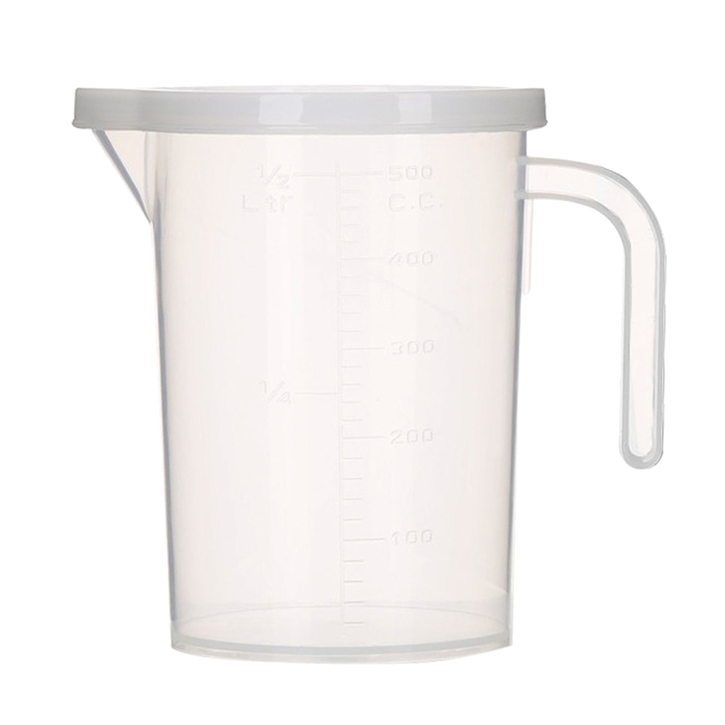 Plastic Clear Measuring Cups Kitchen Measurement Cup Liquid Measuring Jug Plastic Beaker with Handle Measuring Tool