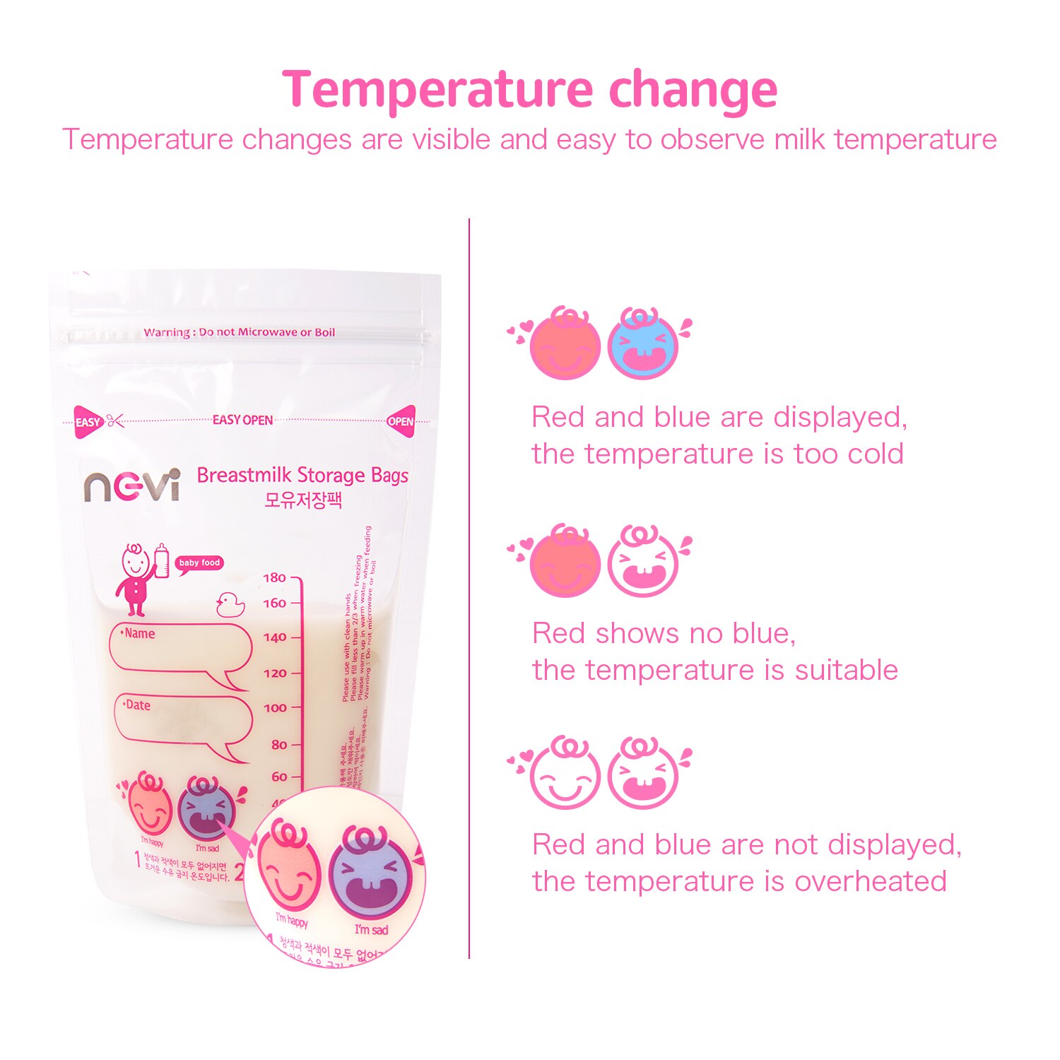 Ncvi opbevaringsposer til brystmælk ,180 tæller 6 oz fryseposer til mælk til langvarig amning opbevaring importeret fra korea, bpa fri