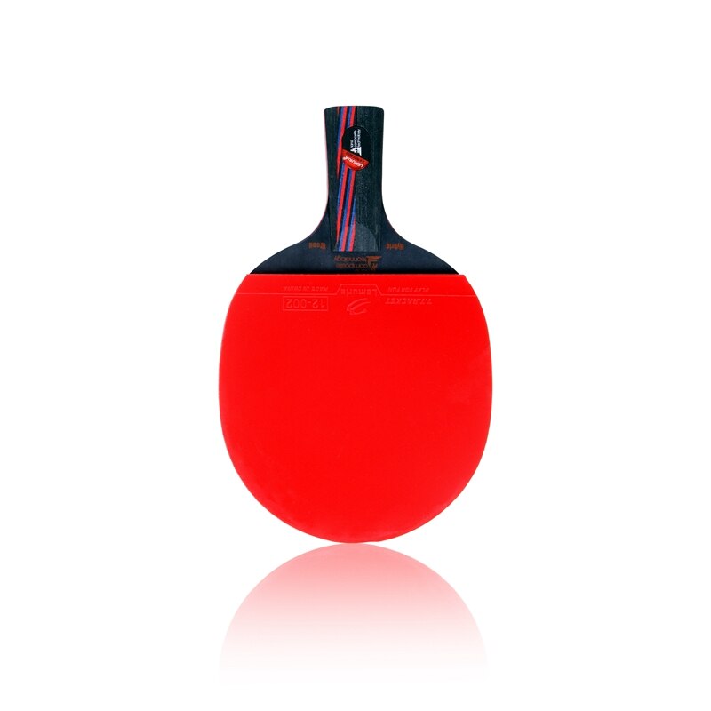 Lemuria Pro Carbon Fiber Table Tennis Racket FL Or CS Handle Ping Pong Bats Glued With Unsticky Pimples In Rubber And Black Case: Type C CS handle