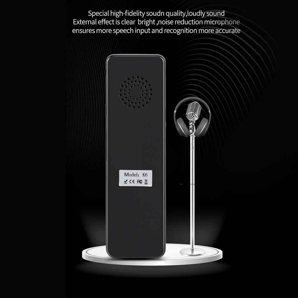 Draagbare Tolk Oplaadbare Smart Bluetooth Leren Twee Manier Voice Instant Taal Vertaler Real Time Elektronische