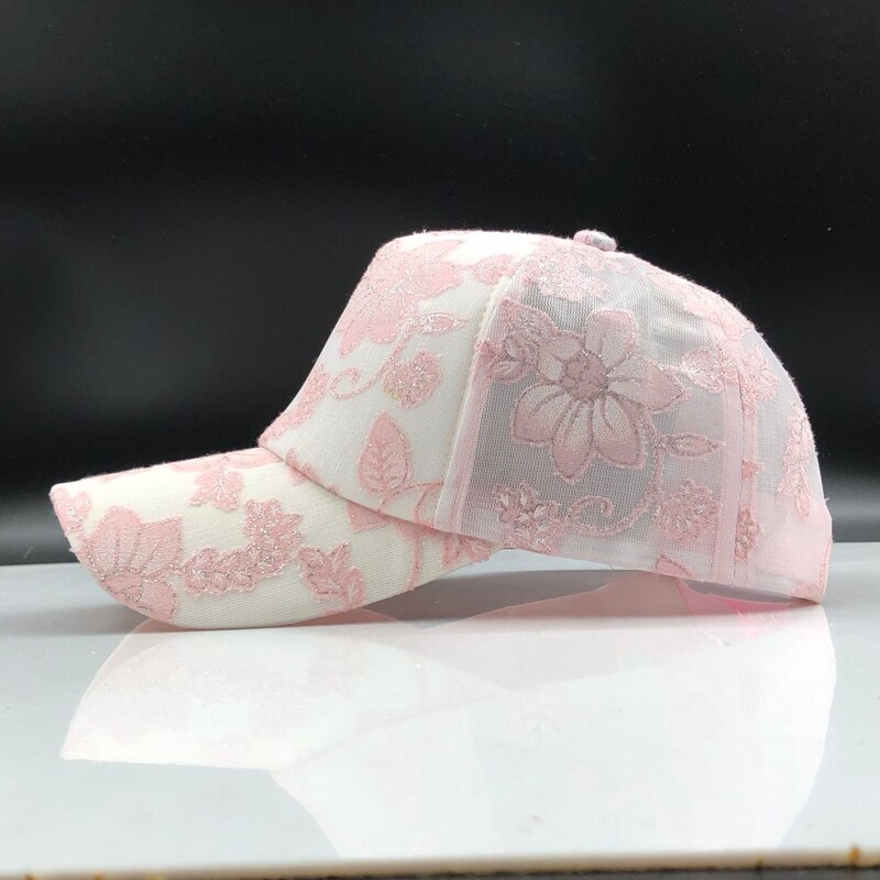 Vrouwen Baseball Cap Schilderij Borduurwerk Bloem Meisjes Snapback Hoeden Vrouw Vrouwelijke Cap Mesh Zomer Zonnehoed