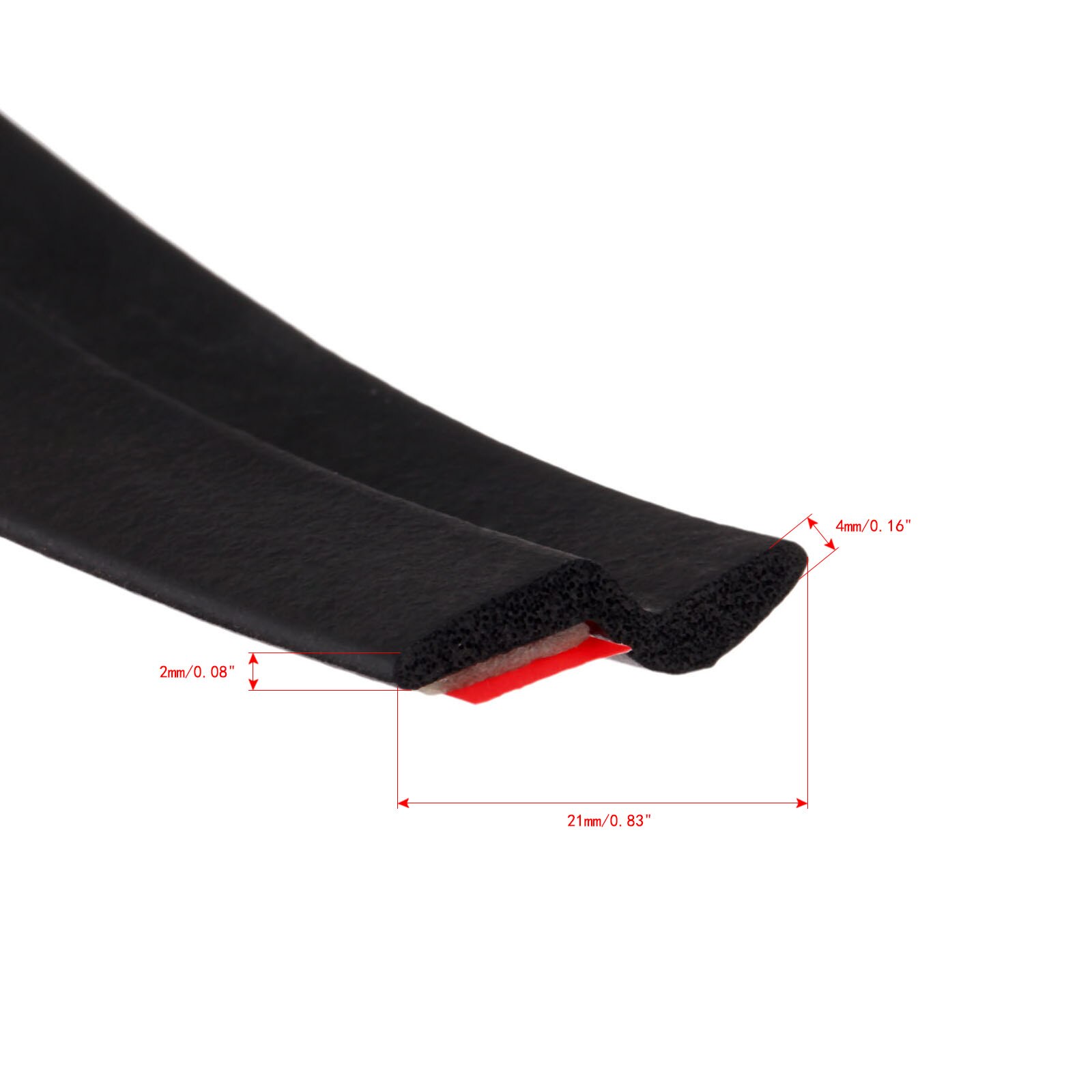 Joint d'étanchéité en caoutchouc de type z pour portière de voiture, 4 mètres, garniture étanche, isolation phonique, bande d'étanchéité en caoutchouc epdm pour voiture