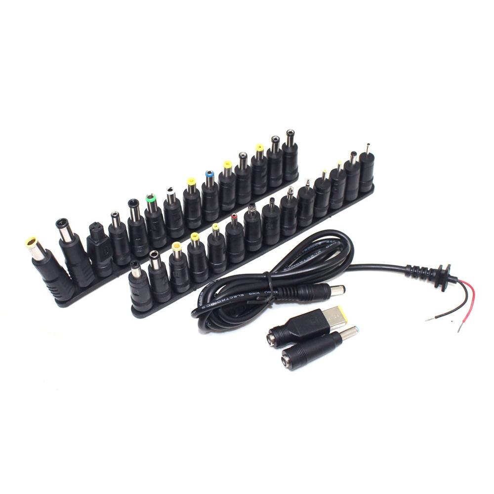 Universal Laptop DC Netzteil Adapter Stecker Für Lenovo Hp Dell Ladegerät Converter 5.5*2,1mm Weibliche zu multi-typ Männlichen