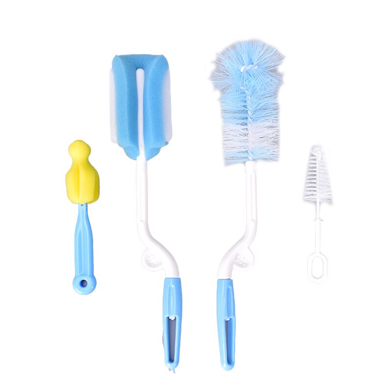 5 pièces bébé bouteille éponge brosse tasse verre lavage nettoyage cuisine nettoyant outils