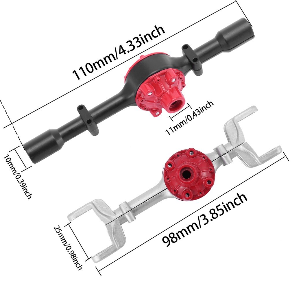 Metall Vorne und Hinten Brücke Achse Gehäbenutzen fallen für MN D90 D91 M Frau 1/12 RC Auto Aktualisierung Teile Zubehör