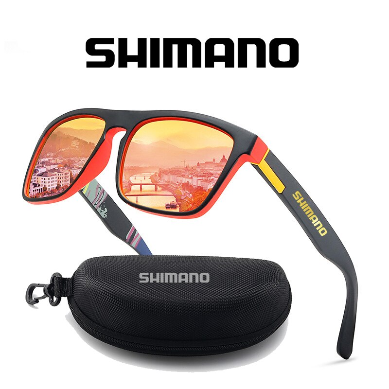 SHIMANO – lunettes de soleil polarisées Anti-ultraviolet pour homme, pour pêche en plein air, alpinisme, UV400, pour l'équitation et la conduite,
