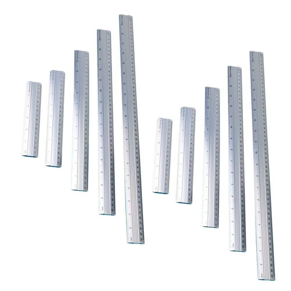 10pcs Portable Straight Ruler Multi-color Aluminum... – Vicedeal