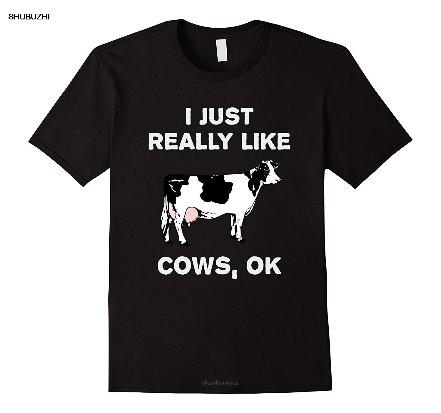 Ik Echt Als Koeien Ok? Grappige Koe T-shirts Boer Gedrukt Mannen T-shirt Kleding Tee 100% Katoen Shirts