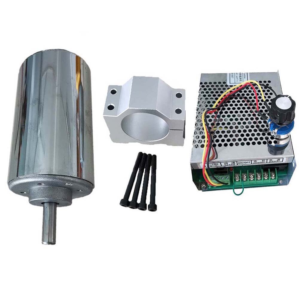 Air cooled 0.2kw CNC spindle Motor/ Motor Kit 200W Spindle Motor + Power Supply speed governor For Engraving