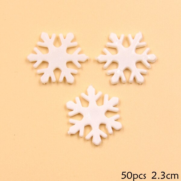 1 Pack Wit Plastic Nep Sneeuwvlok Voor Home Christmas Party Diy Scene Nieuwjaar Xmas Tree Hangers Ornamenten Raamdecoratie: I