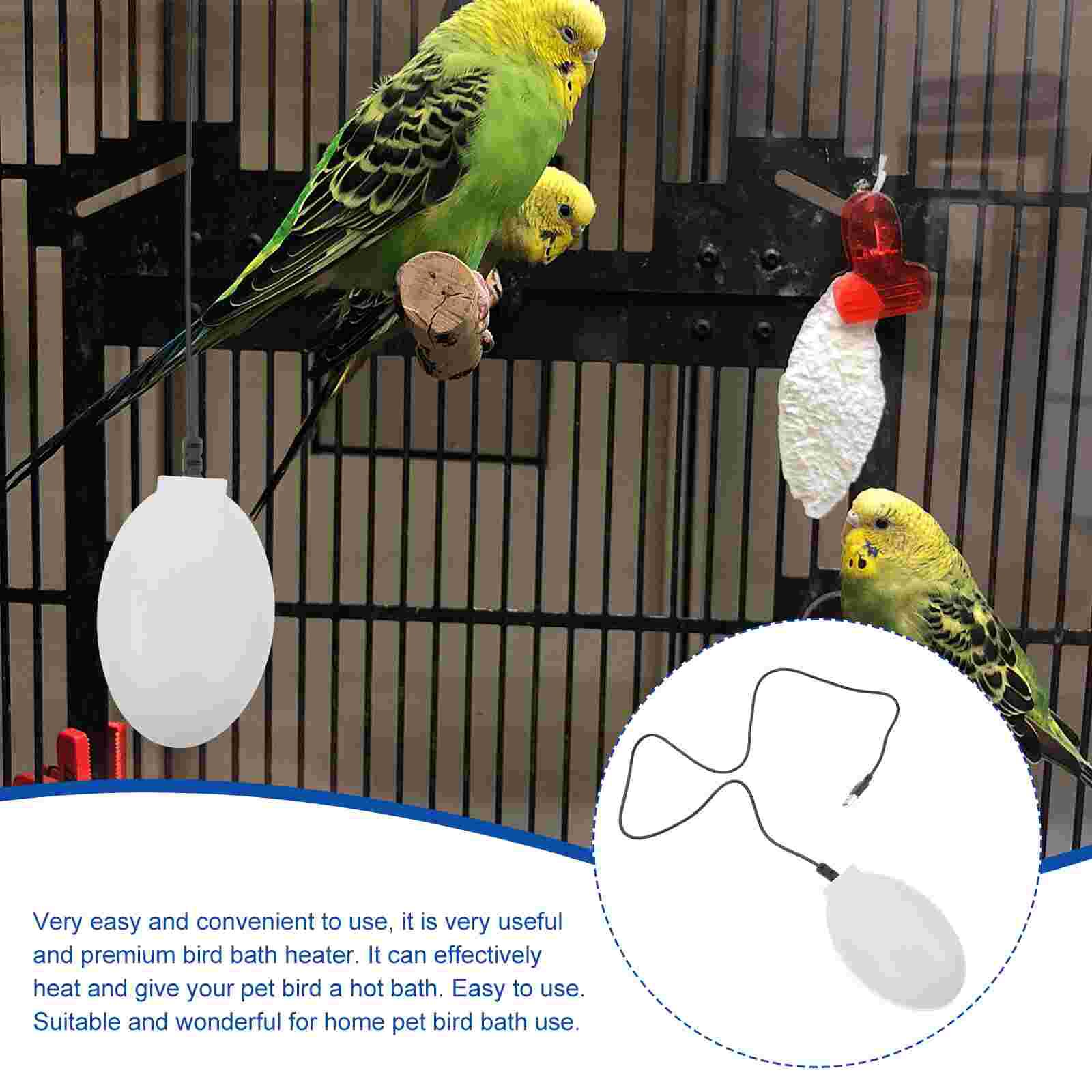 USB Bird Bath Heater Pet Bird Bathing Heater Useful Bird Bath Warm Heater