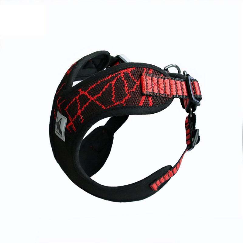 5 Kleur Sport X3 Pet Dog Harness En Leash Set Voor Honden Reflecterende Puppy Hond Vest Harnassen Shih Tzu Franse bulldog Leads Keten: X3-Red-harness / L