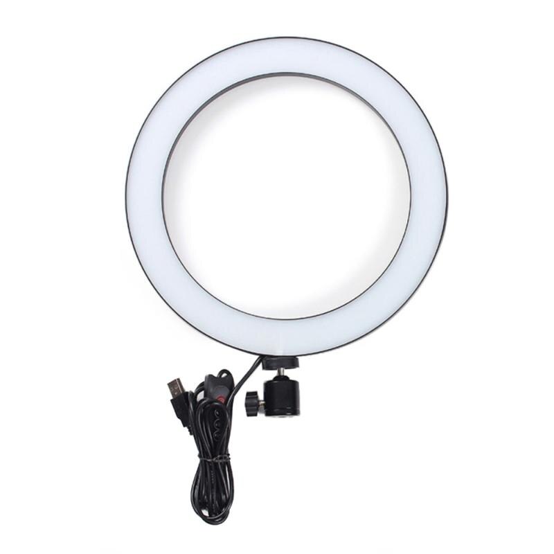 Ring light de led com regulação regulável, para câmera, anel de luz para estúdio, vídeo, iluminação led, para fotografia, tripé, para selfie, ao vivo mostrar: 22.5 cm