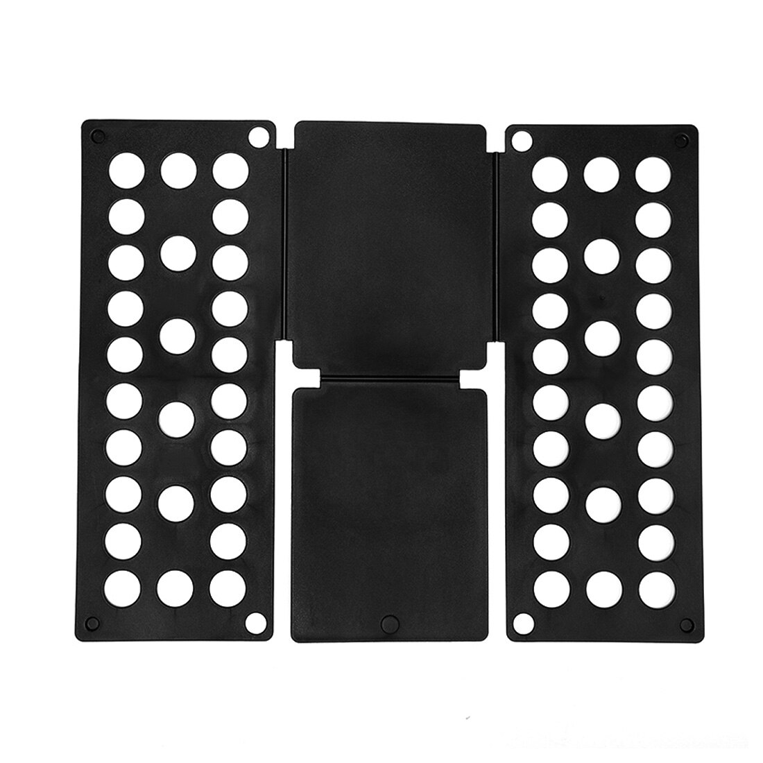 9 farver tøj folde bord let og hurtigt til voksne børn magisk tøj mappe t shirts jumpers arrangør fold tøj indehavere: Sort